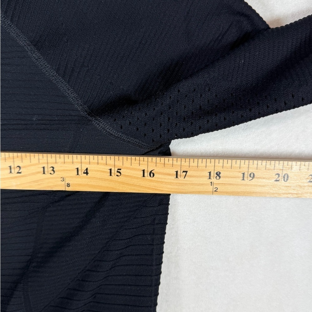 Athleta Size XS Rye Black Ribbed Performance Full-Zip Jacket - Picture 7 of 10